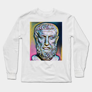 Parmenides of Elea Portrait | Parmenides of Elea Artwork 10 Long Sleeve T-Shirt